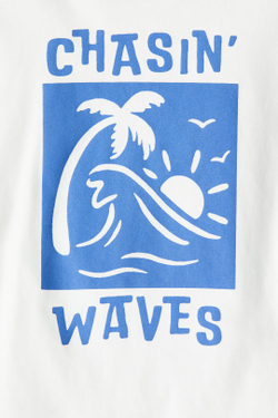 H&M Футболка с принтом, белый