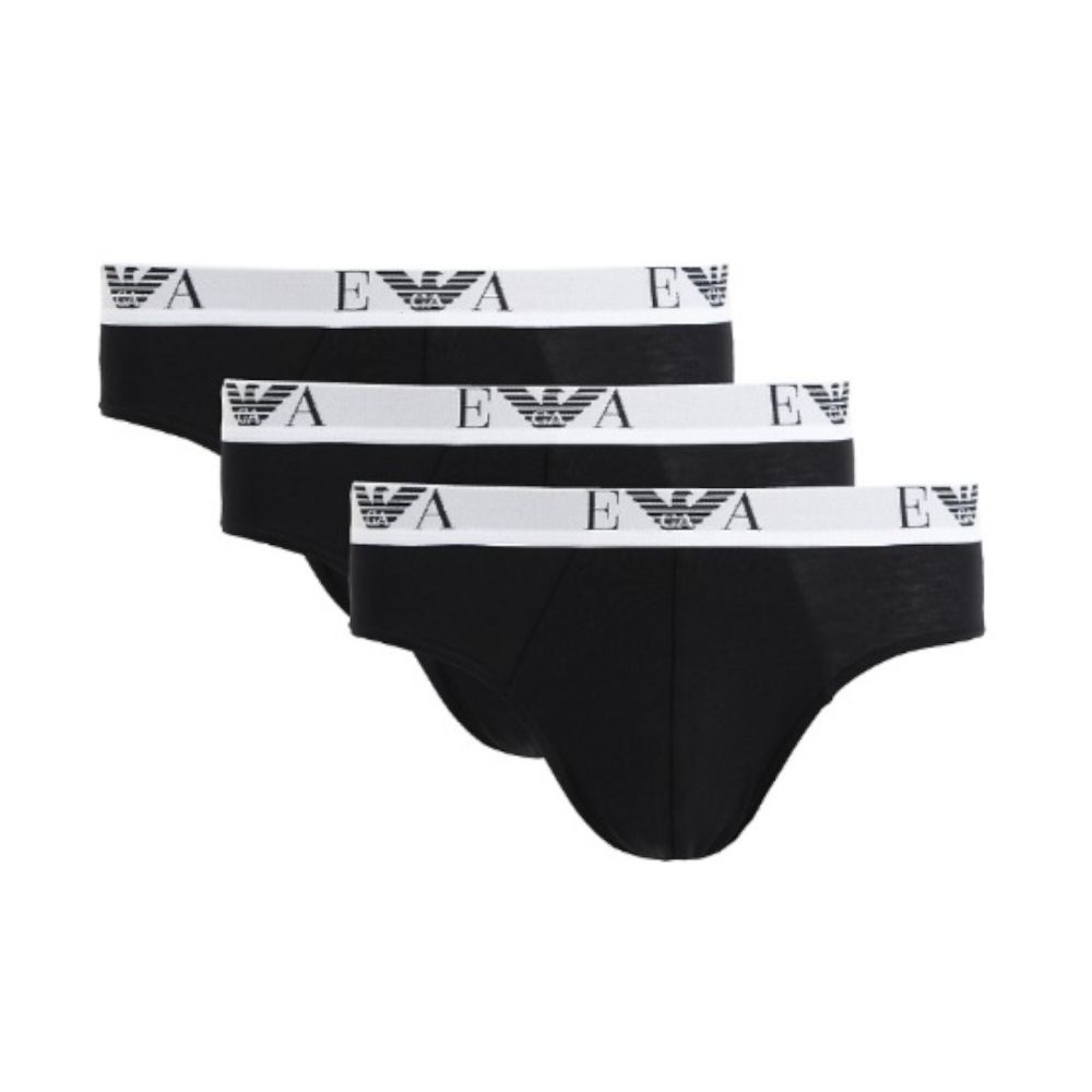 Набор мужских трусов брифов 3в1 черные Emporio Armani EM000258_AF14131