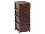Комод 4-х секционный "Ажур" коричневый