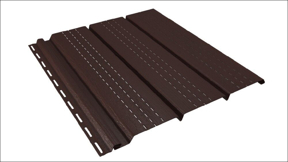 Софит U-Plast перфорированный (Коричневый) 3х0,3 м 0,9 м2