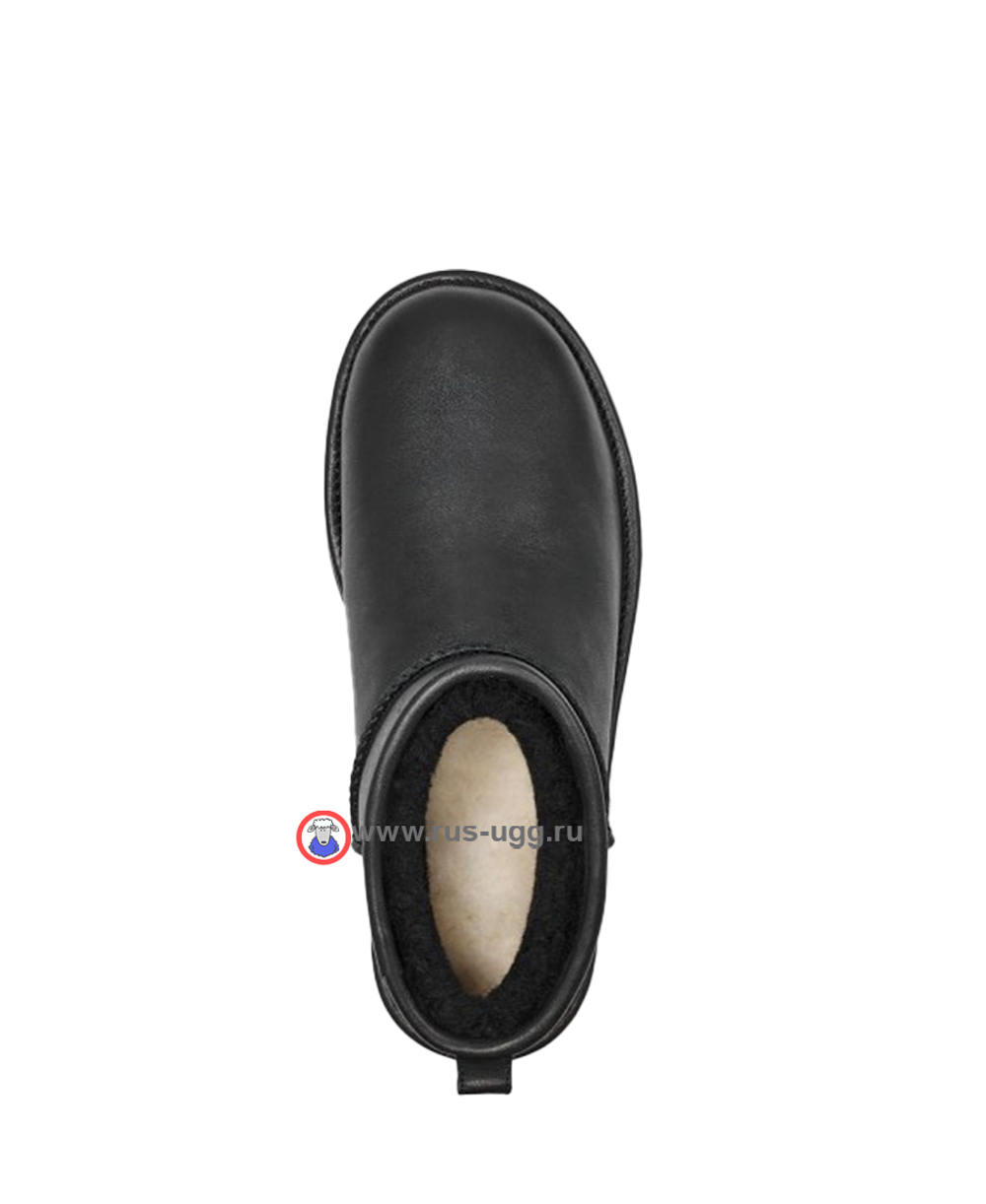 ULTRA MINI PLATFORM LEATHER Black