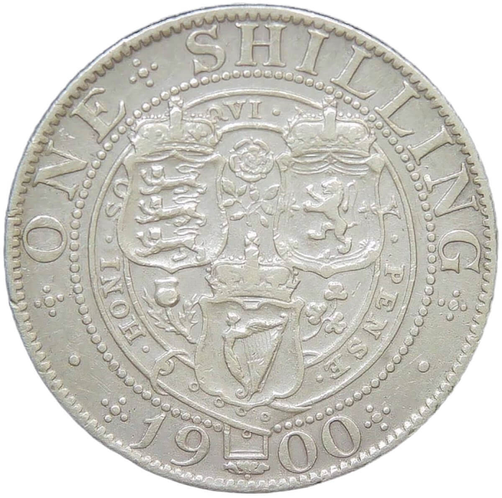 Великобритания 1 шиллинг (shilling) 1900 (VF-XF)