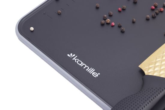 Доска разделочная пластиковая 29,5х22,3х1 см. Kamille KM 10076 с ножеточкой