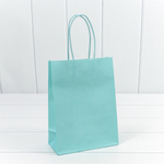 Пакет подарочный 16х22х8см (Голубой, Крафт)