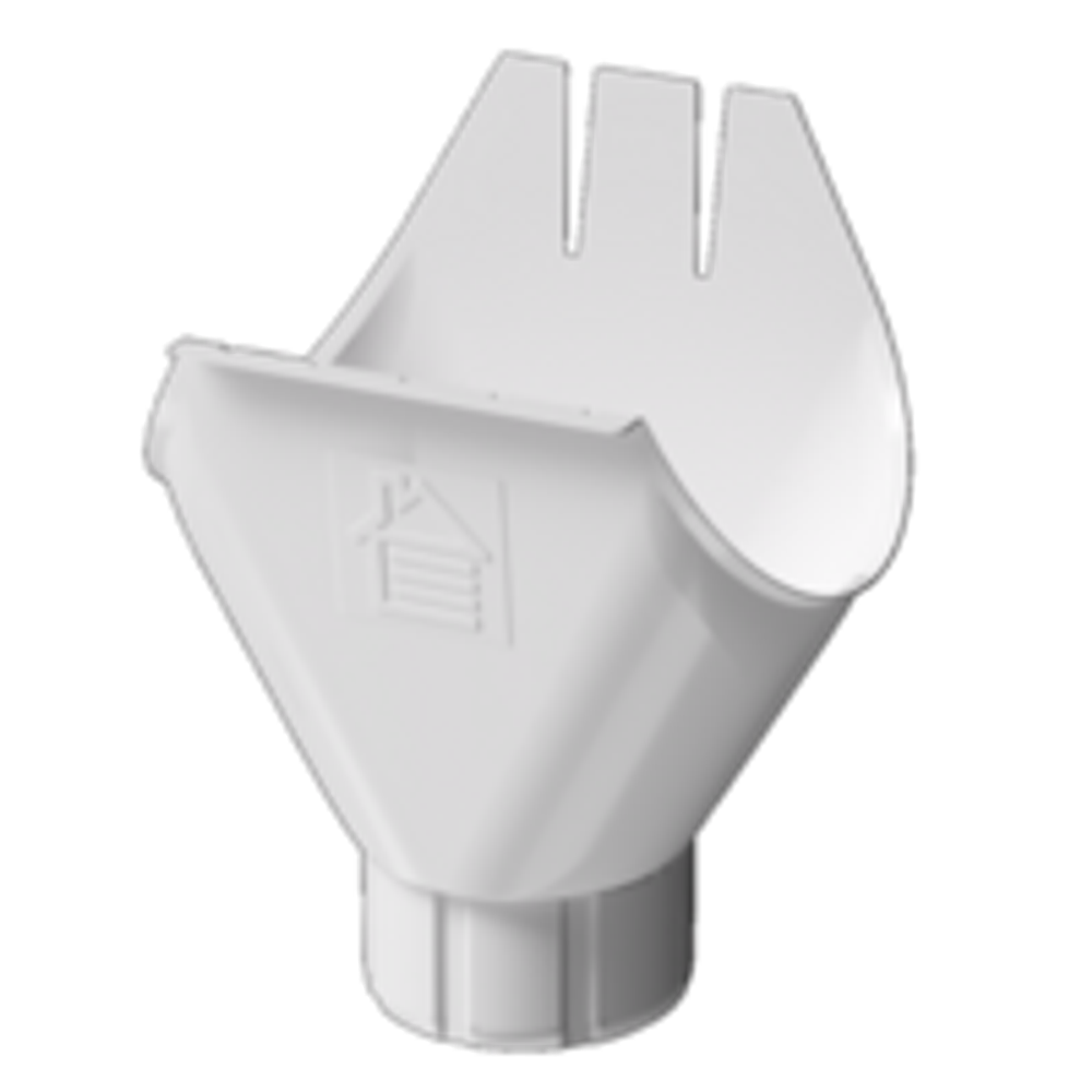 Docke STAL PREMIUM Воронка желоба 125/90 (Пломбир 9010)