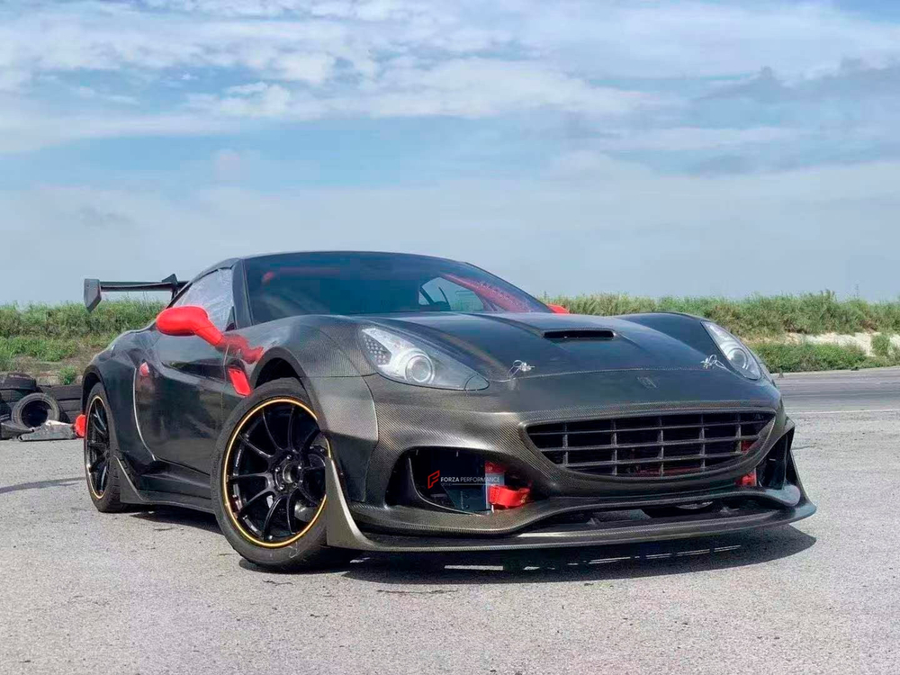 Передний бампер из стеклопластика с карбоновой губой для FERRARI CALIFORNIA 2009–2014 Феррари