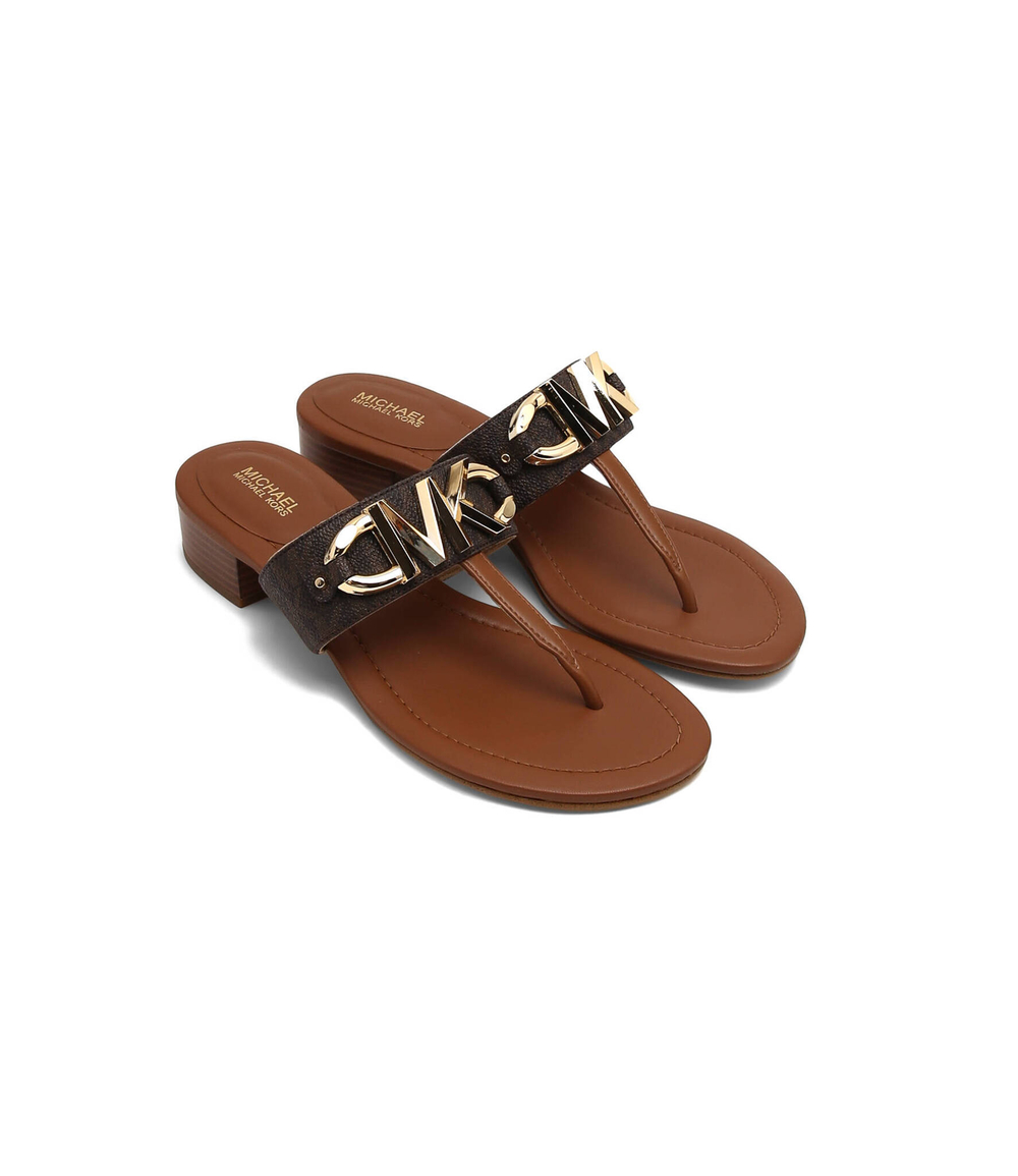 Кожаные вьетнамки IZZY Michael Kors - коричневый(40S2IZFA1B)