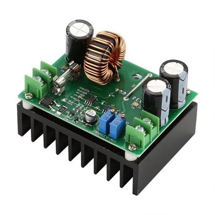 Повышающий преобразователь DC-DC вход 10-60В выход 12-80В с регулятором тока до 10А 600Вт