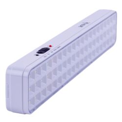 ULR-Q402 5W-DW WHITE S01 Светильник светодиодный аварийного освещения. Наклейка ВЫХОД. Дневной свет 6500K. Встроенный аккумулятор AC-DС. Корпус белый. ТМ Volpe.