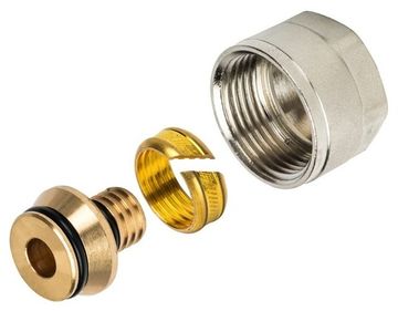 Фитинг компрессионный Stout для труб 16х2.0х3/4" металлопластиковой (SFC-0021-001620)