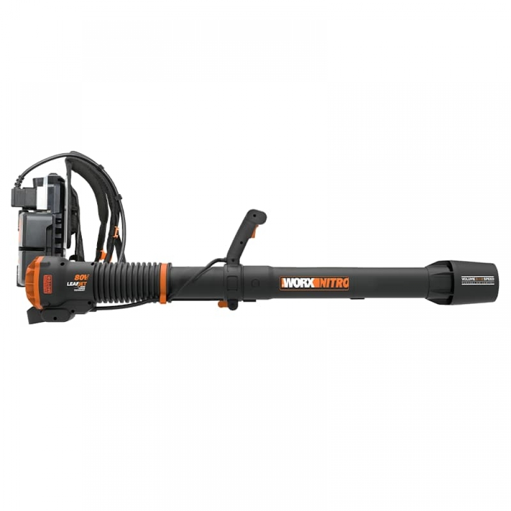 Аккумуляторная воздуходувка бесщеточная WORX WG572Е 4Ач х1 BASECAMP 4 х1 коробка