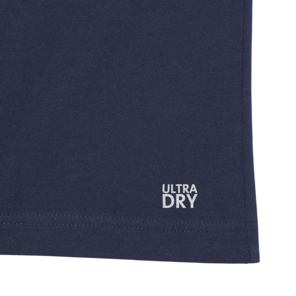 Теннисная футболка Lacoste Ultra Dry Tennis Heritage Print - midnight blue