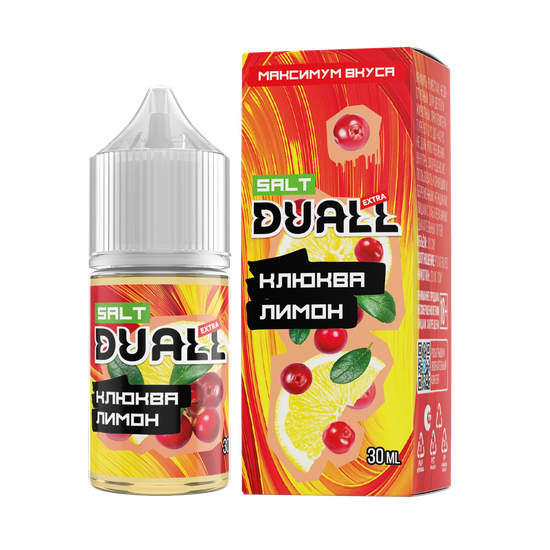 Жидкость (М) Duall Extra Zero (28 мл, 0 мг) Клюква Лимон