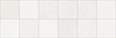 Настенная плитка Alma Ceramica TWU3090CUB07R Cube 30x90 белая матовая под мозаику / пэчворк