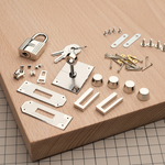 Birkin 30/35 // Комплект фурнитуры из нержавеющей стали, на гвоздях, цвет серебро, с логотипом