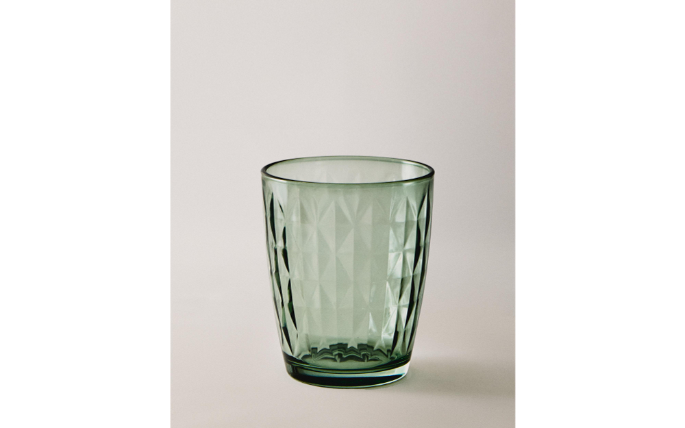 Zara Home стакан из стекла, цвет синий, 10 см
