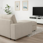 Кресло-шезлонг - IKEA VIMLE/ВИМЛЕ ИКЕА, 65х164х125 см, белый