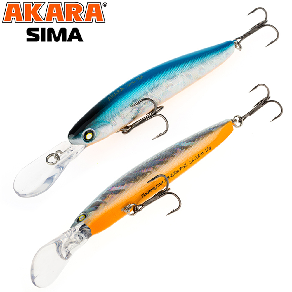 Воблер Akara Sima 90F 12 гр. (3/7 oz 3,5 in) A82