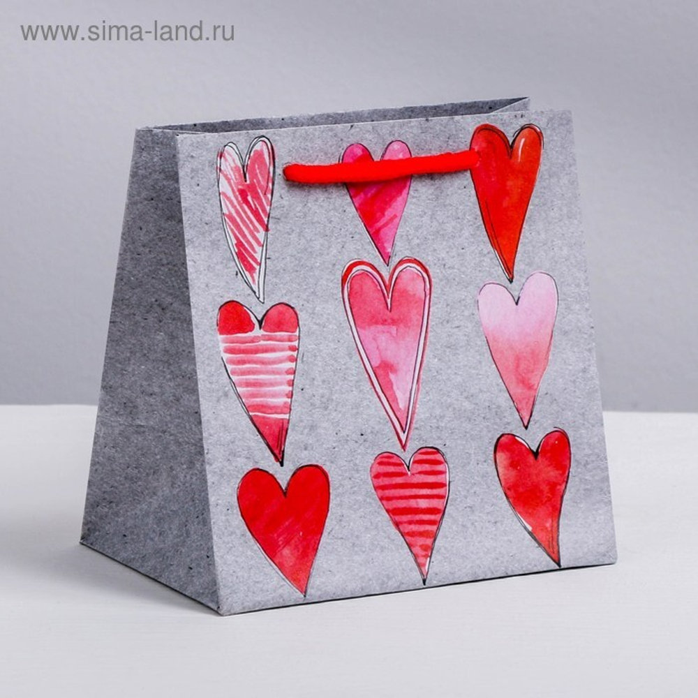 Пакет крафтовый квадратный «Кому‒то особенному», 14 × 14 × 9см.