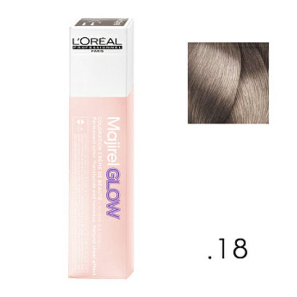 L&#39;Oreal Professionnel Majirel glow light base .18 Серо-коричневый 50мл