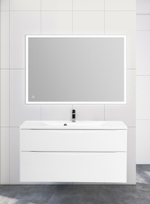 Тумба подвесная с раковиной BelBagno MARINO-H60-1100-2C-SO-BL-P