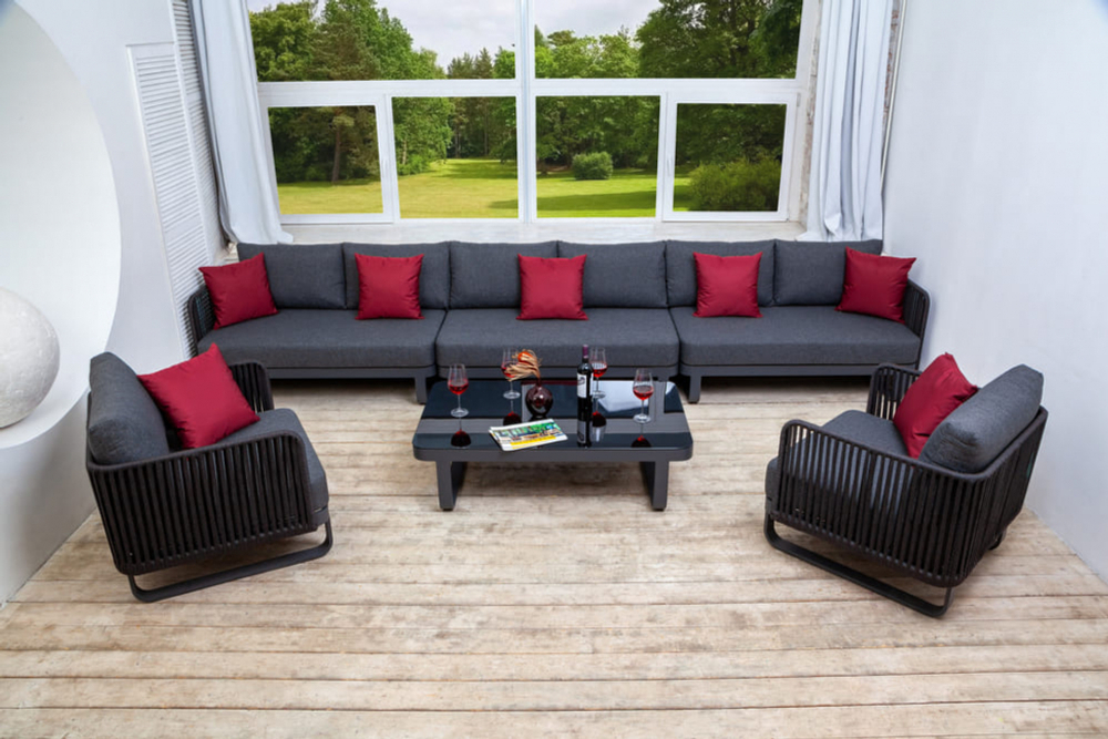 Лаунж зона угловая Ideal Patio БЕЛЛИСА модульная маренго