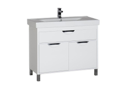 Тумба с раковиной Aquanet Гретта 100 белый