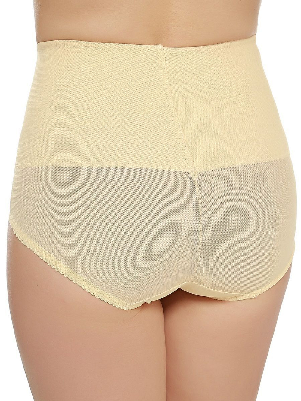 Корсетные трусы с широким эластичным поясом (Размер: 2X) (Цвет: бежевый)