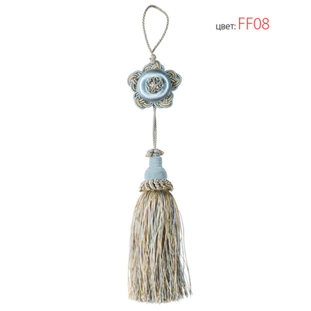 Розетка с кисточкой Modern Trimmings арт. Giati col. FF08 (высота кисти 15 см)