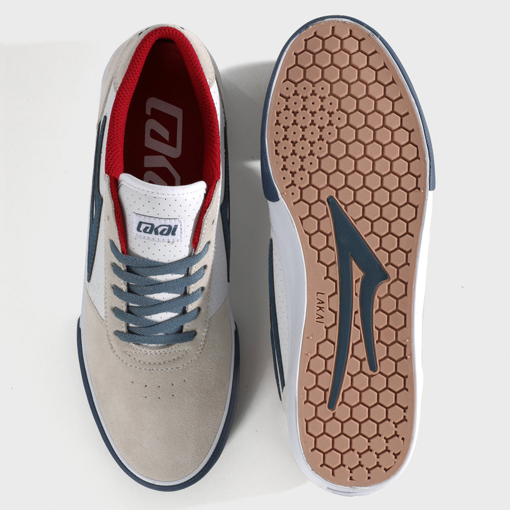 Кеды Lakai Manchester White Suede Navy Perf (Q3-25)