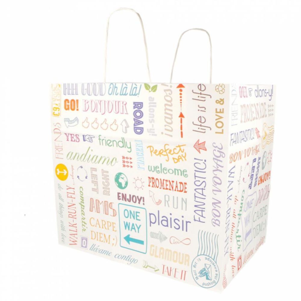 Пакет бумажный с ручками " " 32+21*28,5 см, крафт-бумага, 1 шт, Garcia de Pou