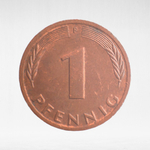 Germany, 1 Pfennig, 1988, (Stuttgart Mint - "F"), VF
