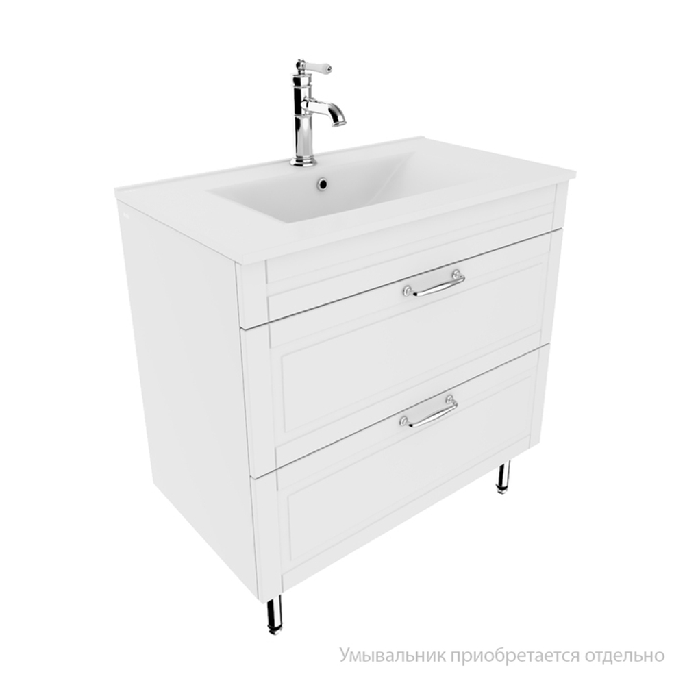 Тумба напольная IDDIS Oxford, 80 см, белая, OXF80W0i95