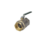 Кран шаровой латунь хром R250W Ду 50 Ру42 ВР рычаг зеленый Giacomini R250WX028