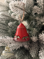 Декор "Рождественский колокольчик" D6xH7 см + 7 см подвес
