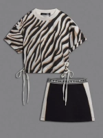 Костюм в садик, футболка и юбка