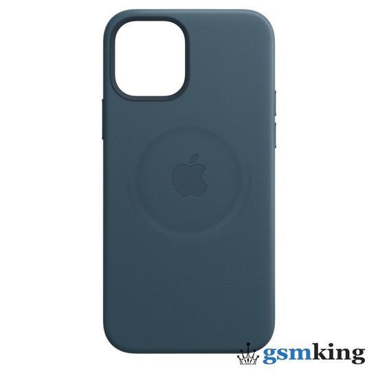 Leather Case with MagSafe iPhone 12 Pro Max Baltic Blue «Балтийский синий»