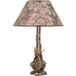 Настольная лампа Терра Бронза с абажуром №38 Голдбраун