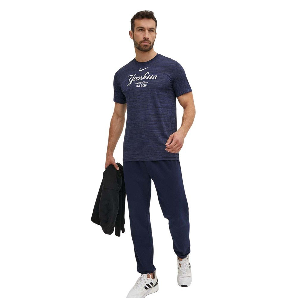 Nike Dri FIT MLB New York Yankees Authentic Collection Practice Velocity T Shirt Navy Blue 7 963 Basketball Store