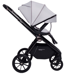 Детская коляска Sweet Baby Vento Black 3 в 1 Grey