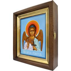 Ангел-Хранитель. Рукописная икона в киоте.
