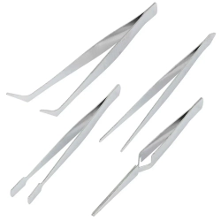 Набор пинцетов 4пр.(L-120мм) RockForce##Rock FORCE RF-69414