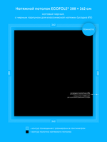 Натяжные потолки 6 м2, 3.9 м2, 7.5 м2, 4.9 м2