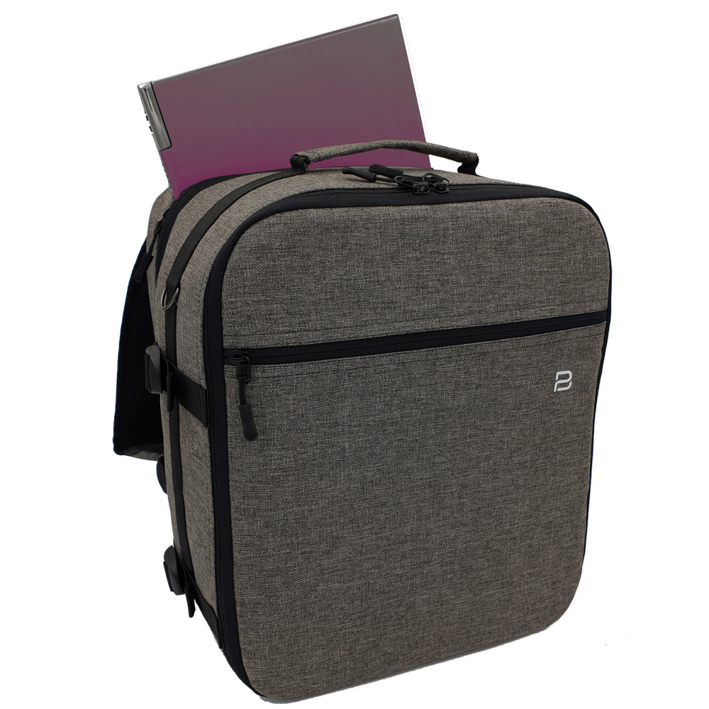 Рюкзак-трансформер для ручной клади Pobedabags 36x30x27/20 Grey Advanced