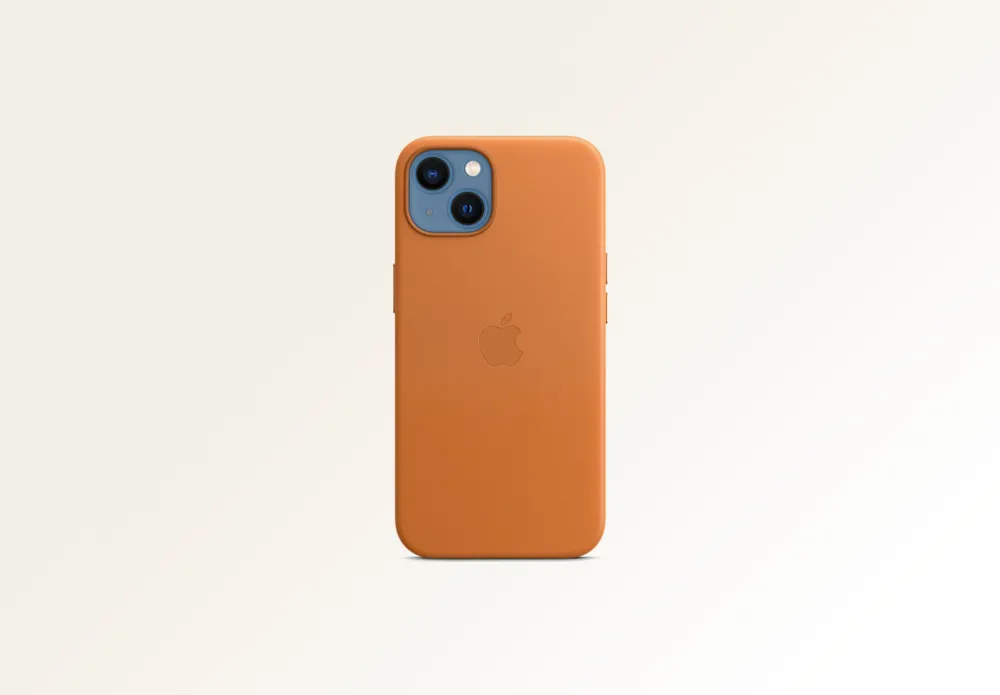 Накладка IPhone 13 Magsafe K-Doo кожа orange