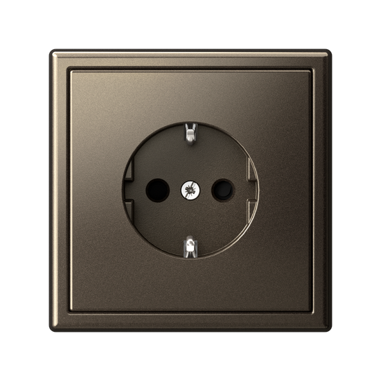 Розетка ArtGallery 16А с заземл. со шторками быстрозажим. клем. механизм мокко SE GAL000645S