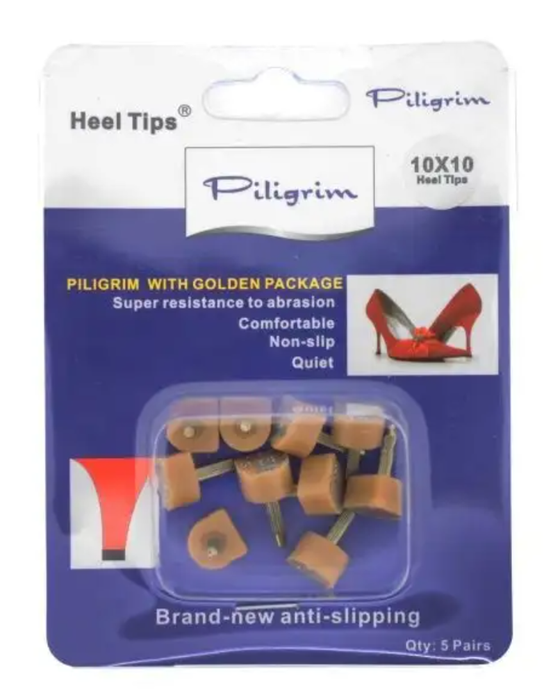 Набойки штучные Piligrim, 10х10х6мм, штырь 2,4мм, бежевый