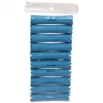 Бигуди пластмассовые-коклюшки 10шт «Styling», микс 6 цветов, d=1,8см (прозрачный пакет с подвесом), без резинки