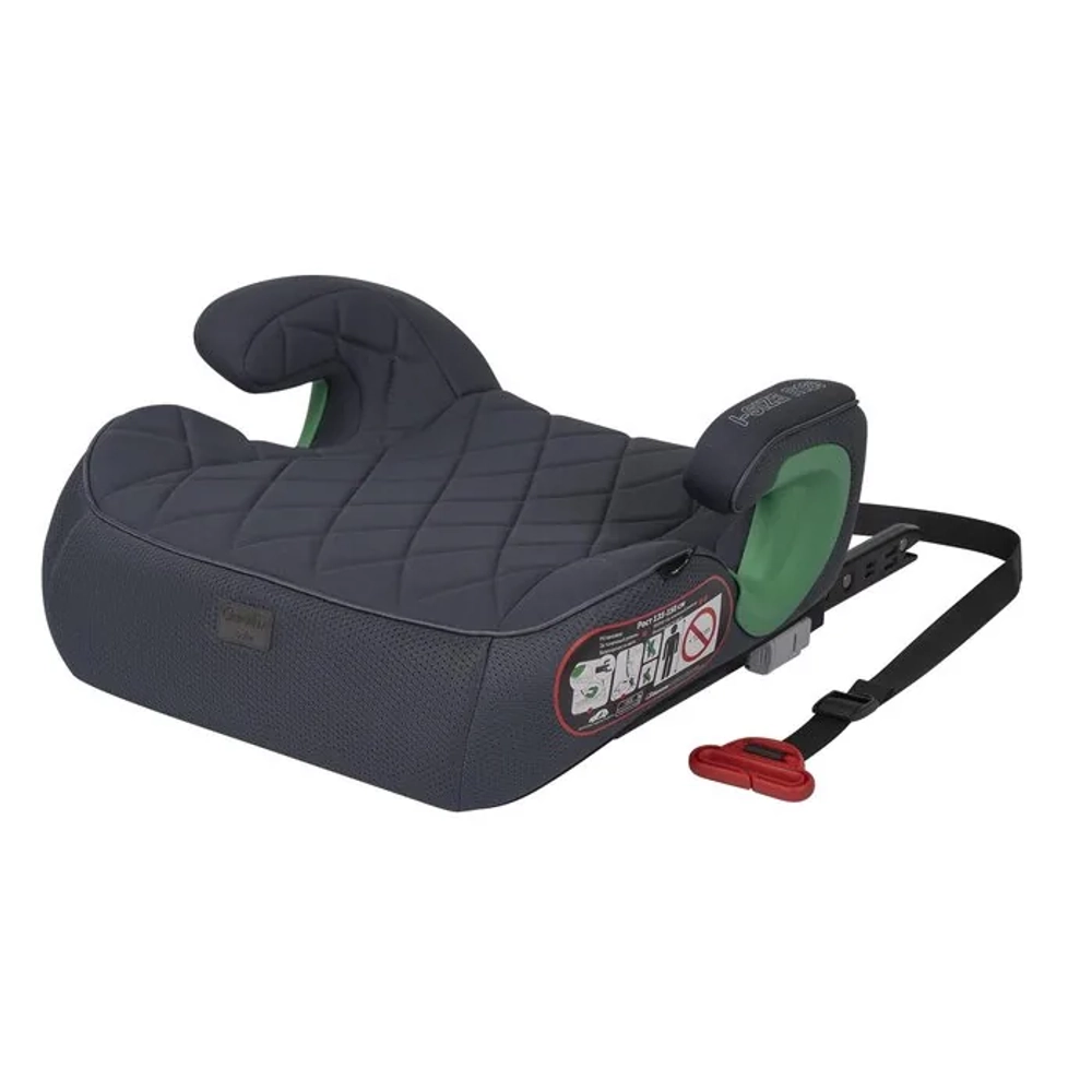 Автокресло-бустер QuickFix ISOFIX, группа 3 (135-150 см, 15-36 кг, серый-серая сетка )