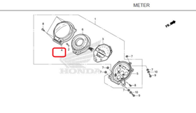 37211-K0G-901 LENS ASSY. Speedometer lens Honda C125